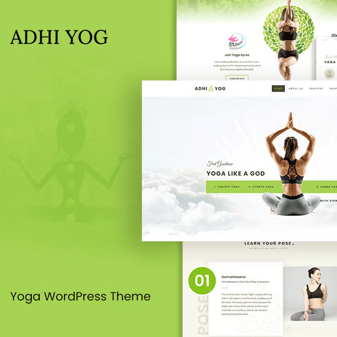 Adhi Yoga - Health & Wellness WordPress Theme